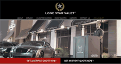 Desktop Screenshot of lonestarvalet.com